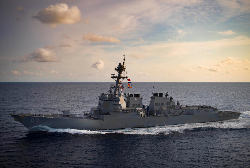 «USS PREBLE»: Avbildet i 2018. Skipet er en del av Arleigh Burke-klassen og er bygget av verftet Ingalls Shipbuilding.