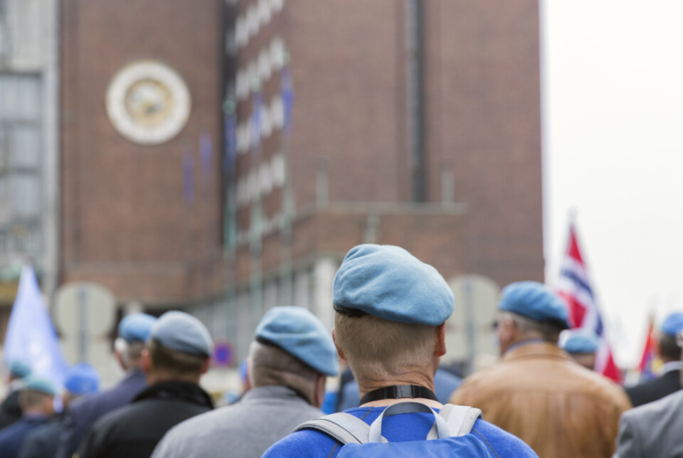 VETERANER: Innleggsforfatterene stiller spørsmål om dagens erstatsningsordninger gir godt nok vern til veteraner. Her ser vi Libanon-veteraner i Oslo 2018.