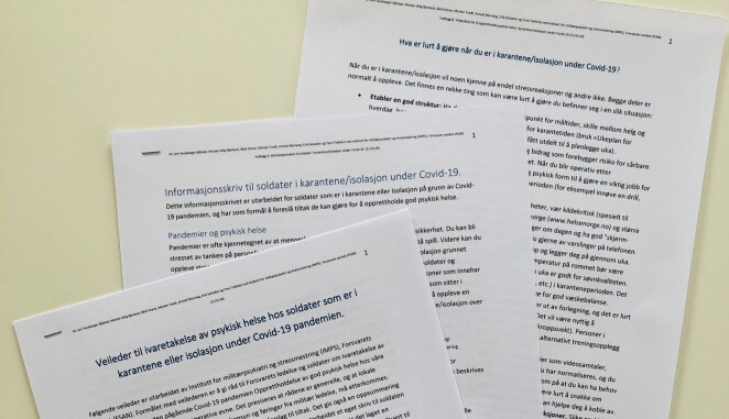Veilederne fra IMPS, printet ut. Veilederne fra IMPS, printet ut.