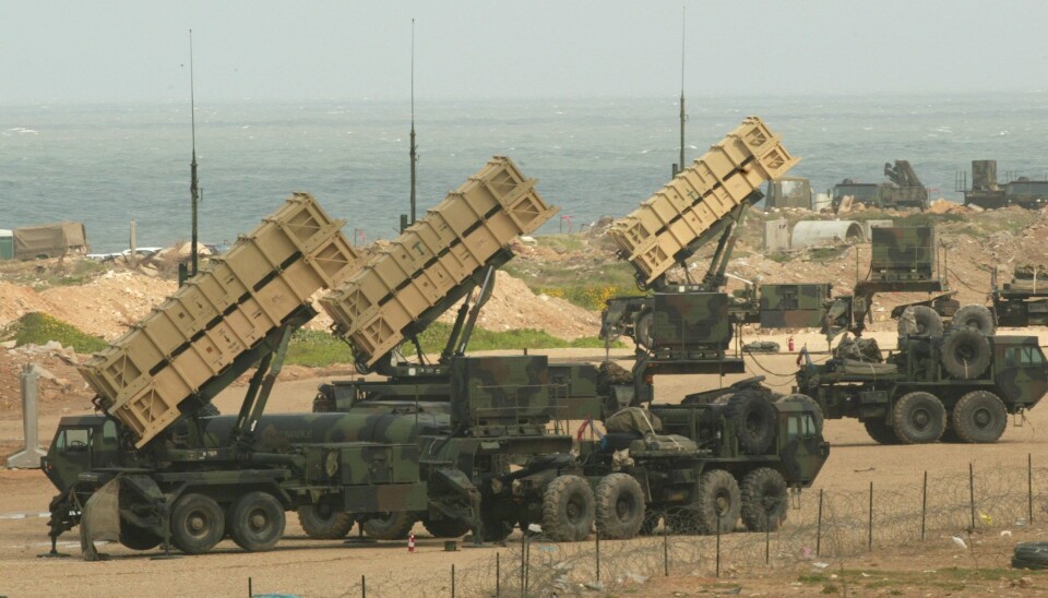 Et Patriot-batteri av samme typen som utplasseres i Irak.