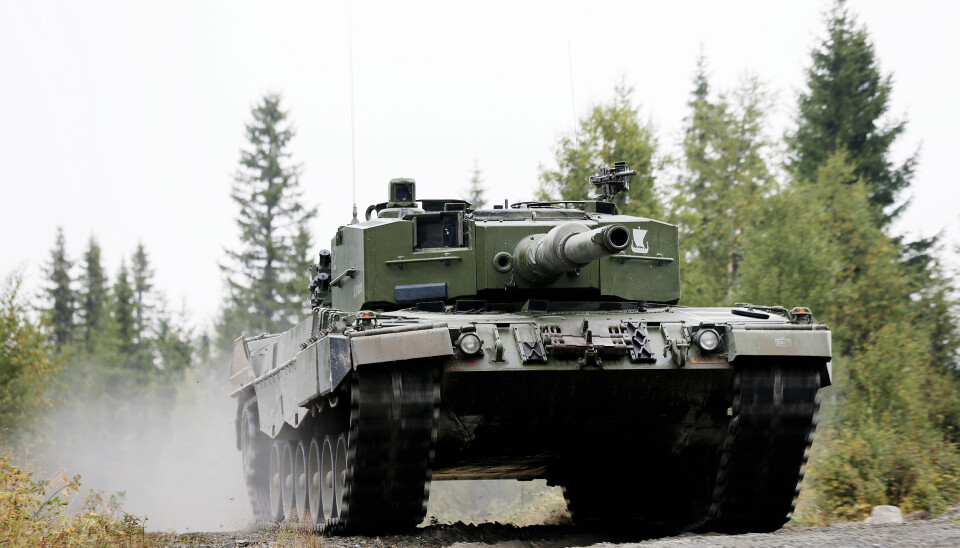 En Leopard 2 hos Telemark bataljon i Regionsfelt Østlandet ved Rena leir. Nå vil regjeringen anskaffe nye, først om fem år.