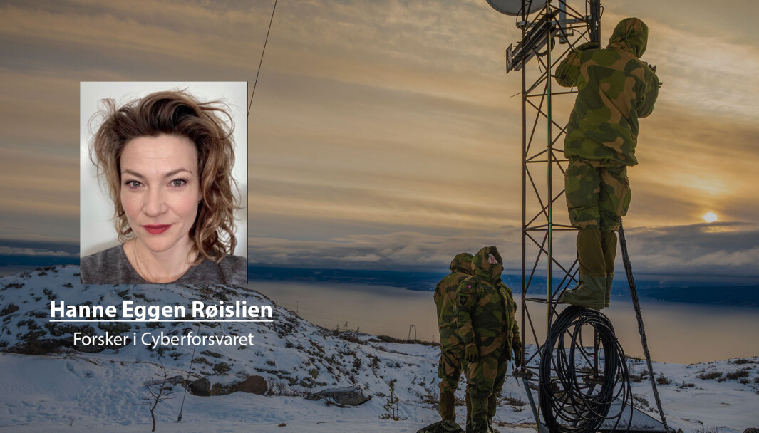 Langtidsplanen understreker betydningen av nye krigføringsformer og -domener, og med det behovet for å tenke annerledes enn tidligere, skriver Hanne Eggen Røislien. Her ser vi soldater fra Cyberforsvaret under en øvelse i 2019. Langtidsplanen understreker betydningen av nye krigføringsformer og -domener, og med det behovet for å tenke annerledes enn tidligere, skriver Hanne Eggen Røislien. Her ser vi soldater fra Cyberforsvaret under en øvelse i 2019.