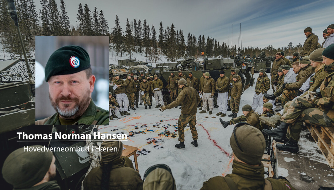 Uten særaldersgrense vil det bli vanskeligere å løse oppdragene i Forsvaret, skriver Thomas Norman Hansen. Her ser vi soldater fra Telemark bataljon under øvelse. Uten særaldersgrense vil det bli vanskeligere å løse oppdragene i Forsvaret, skriver Thomas Norman Hansen. Her ser vi soldater fra Telemark bataljon under øvelse.