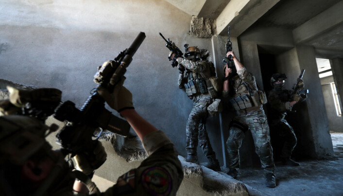 Soldater fra CRU 222 under trening i Kabul. Soldater fra CRU 222 under trening i Kabul.
