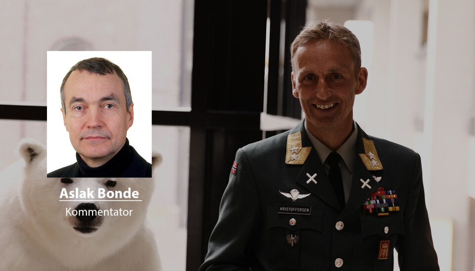 Eirik Kristoffersen har forutsetningen for å bli en av de beste forsvarssjefene, men han må vokte seg for ikke å bli sett på som en politisk nikkedukke, skriver kommentator Aslak Bonde.