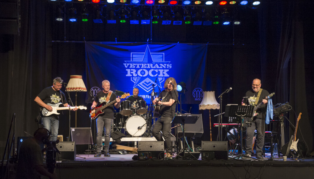 Bandet Veterans Rock under konserten i Sekkefabrikken kulturhus på Slemmestad. Bandet Veterans Rock under konserten i Sekkefabrikken kulturhus på Slemmestad.