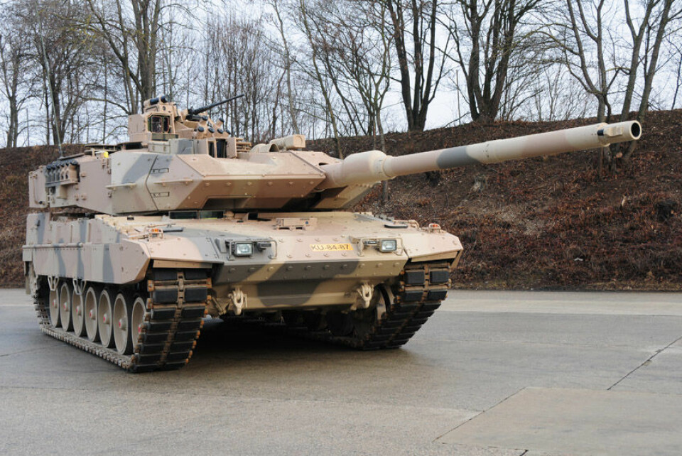 Leopard 2 A7 fra Krauss-Maffei Wegmann (KMW) Foto: KMW