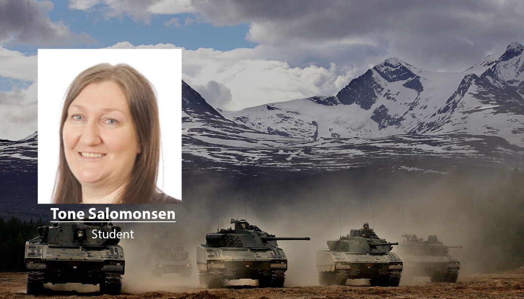 Politikerne har et ansvar for å vekte innspillene som er med på forme norsk forsvarspolitikk, skriver Tone Salomonsen. Politikerne har et ansvar for å vekte innspillene som er med på forme norsk forsvarspolitikk, skriver Tone Salomonsen.