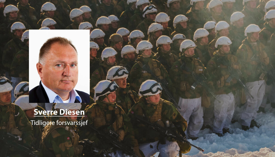Det er bare forsvarssjefen som forvalter både oversikten over og ansvaret for helheten – i motsetning til blant annet grensjefene, skriver Svere Diesen. På bildet ser vi rekrutter i Finnmark.