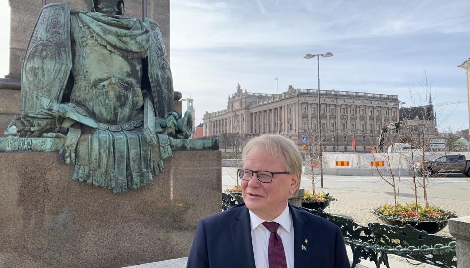 Forsvarsminister Peter Hultqvist. Foto: Odd Inge Skjævesland.
