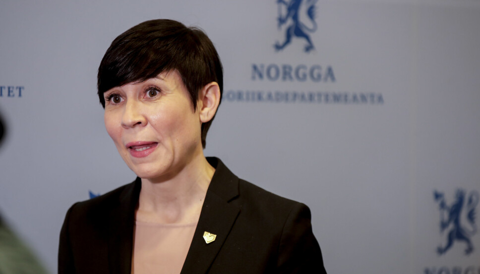 Utenriksminister Ine Eriksen Søreide (H) er også dypt bekymret over meldingene fra Tigray.