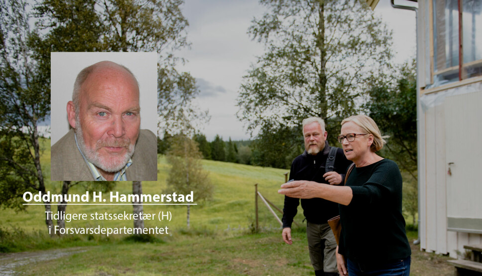 Tidligere forsvarssjef Harald Sundes uttalelser om langtidsplanen er populistiske, skriver Oddmund Hammerstad. På bildet er Sunde sammen med Senterpartiets Marit Arnstad.