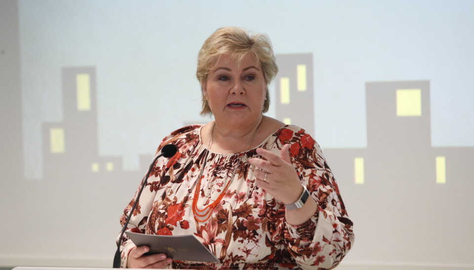 Statsminister Erna Solberg.