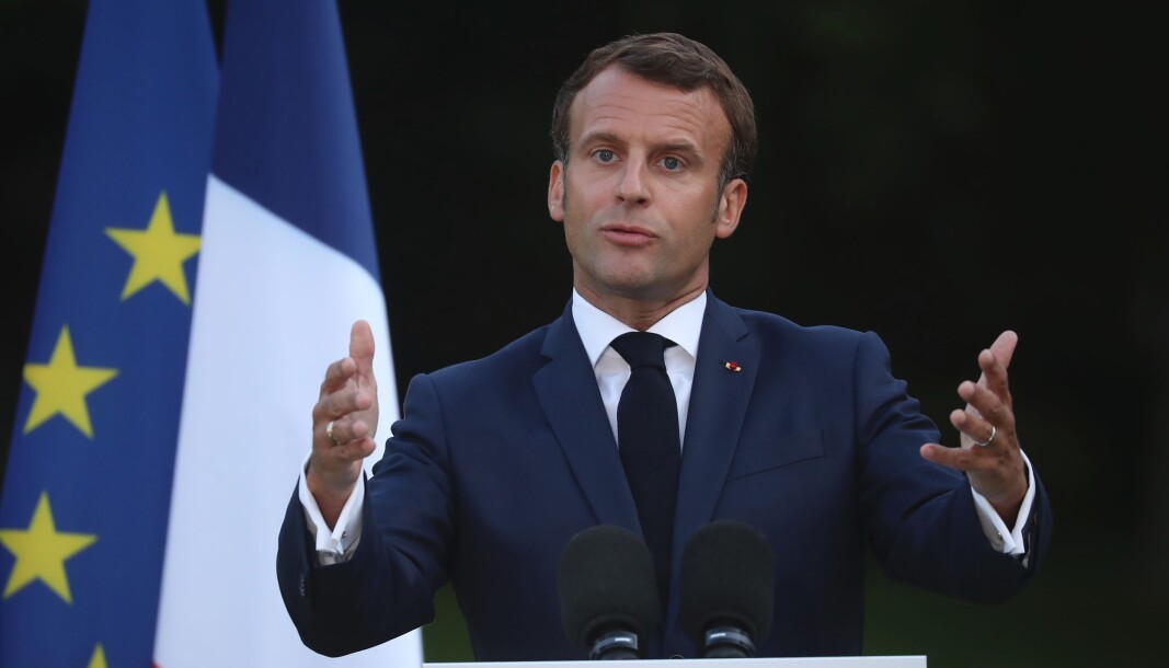 PRESIDENT: Emmanuel Macron er president i Frankrike. Bildet er fra en pressekonferanse i 2020. PRESIDENT: Emmanuel Macron er president i Frankrike. Bildet er fra en pressekonferanse i 2020.