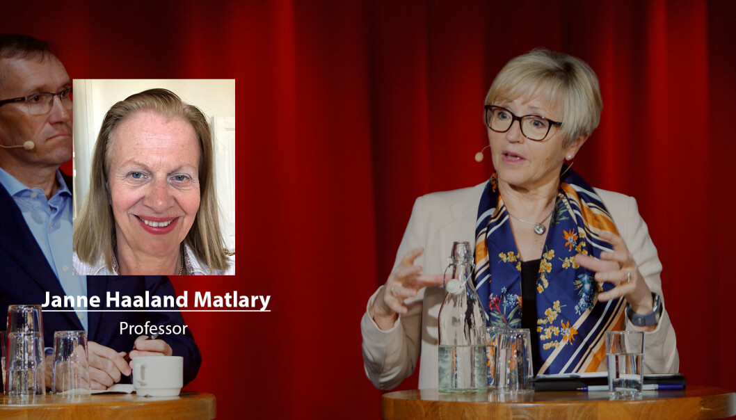 Det er helt uten kostnad å si at ett parti vil betale mer. Alle forstår at uten flertall blir det ingen flere midler til Forsvaret, skriver Janne Haaland Matlary. Det er helt uten kostnad å si at ett parti vil betale mer. Alle forstår at uten flertall blir det ingen flere midler til Forsvaret, skriver Janne Haaland Matlary.