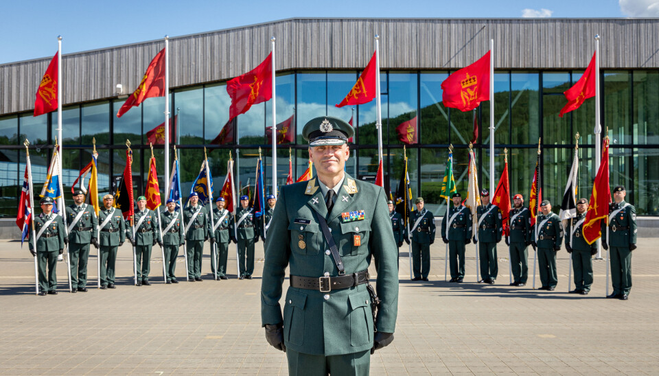 Generalmajor og nybakt hærsjef Lars Lervik rett etter seremonien for hans innsettelse.