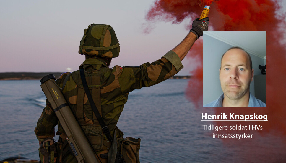 Forsvaret kan stå i fare for at forsvarsviljen blant soldater i Heimevernet kan forsvinne, skriver Henrik Knapskog. Dette bildet er fra Øvelse Oslofjord i 2019 der blant annet soldater fra HVs innsatsstyrker deltok