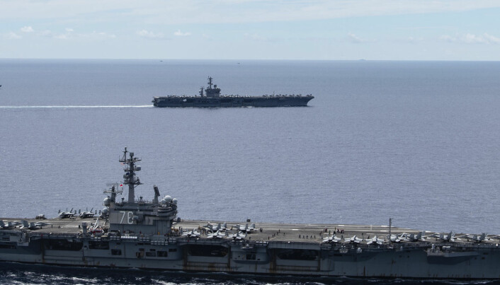 Kina og USA stadig nærare konflikt i Sørkinahavet, meiner ekspertar