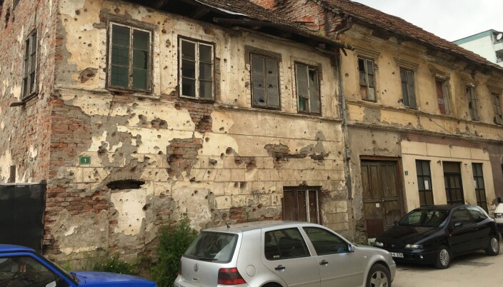 Minnenen fra krigen i Bosnia er mange, her fra et hus i byen Gorazde Minnenen fra krigen i Bosnia er mange, her fra et hus i byen Gorazde