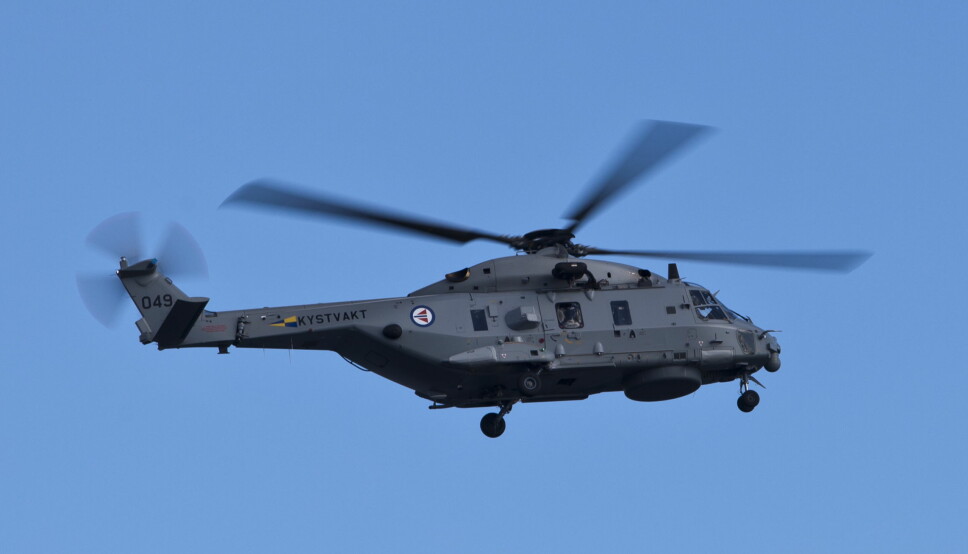 Et nederlanske NH90-helkiopter har styrtet i Det karibiske hav. Dette er samme typen helikopter som brukes av det norske Forsvaret. Bildet viser et NH90 som tilhører Kystvakten.