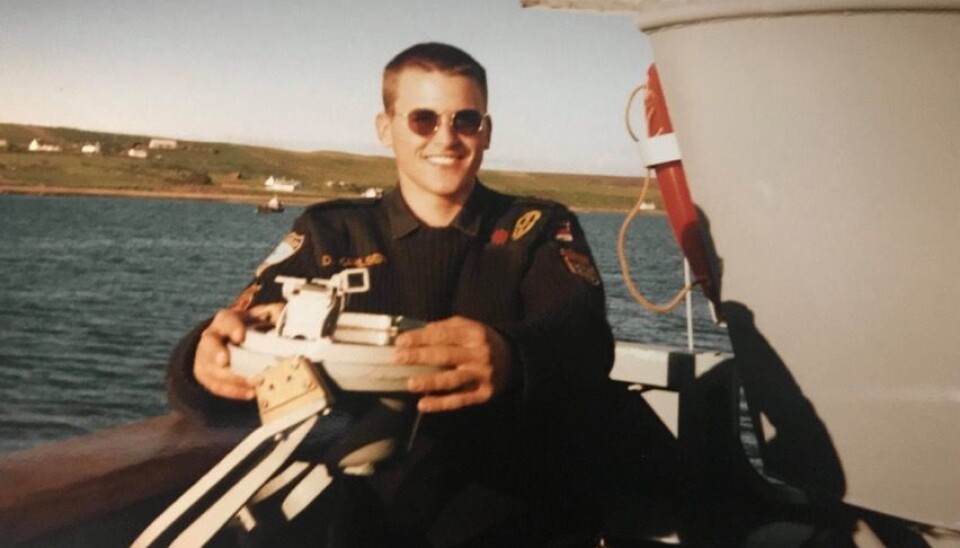 18 år gamle Daniel Karlsen i 1996.