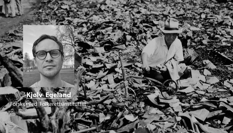 Det endelig tallet på døde som følge av atombombene som ble sluppet av Hiroshima og Nagasaki er ennå ikke klart, skriver Kjøv Egeland. Her ser vi resultatet etter bomben over Nagasaki.