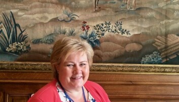 Erna Solberg var i samtaler med den franske presidenten 6. juli (foto: Ingjerd Terese Skaug). Erna Solberg var i samtaler med den franske presidenten 6. juli (foto: Ingjerd Terese Skaug). 