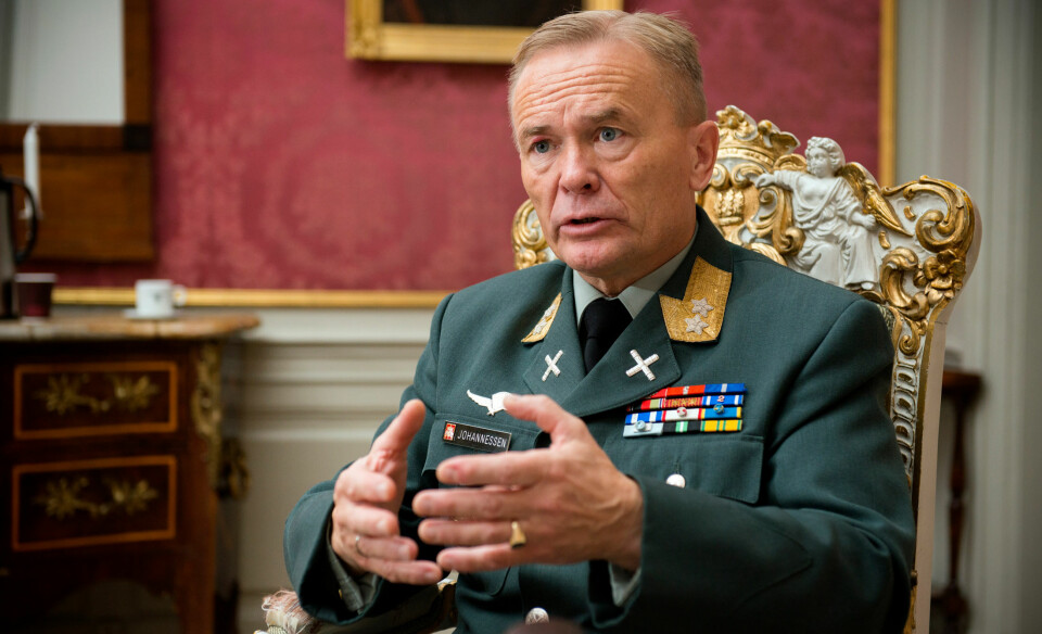 – Veldig uheldig, sier generalmajor Odin Johannessen. Han er i mot salg av Tollbugata 10.