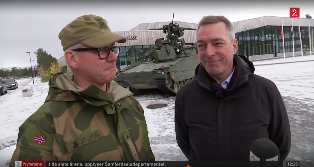 HARD DISKUSJON: Det var under intervjuet med TV2 at forsvarsminister Frank Bakke-Jensen kom med personlig karakteristikk av Nygaard. FOTO: SKJERMDUMP FRA TV2\n HARD DISKUSJON: Det var under intervjuet med TV2 at forsvarsminister Frank Bakke-Jensen kom med personlig karakteristikk av Nygaard. FOTO: SKJERMDUMP FRA TV2\n