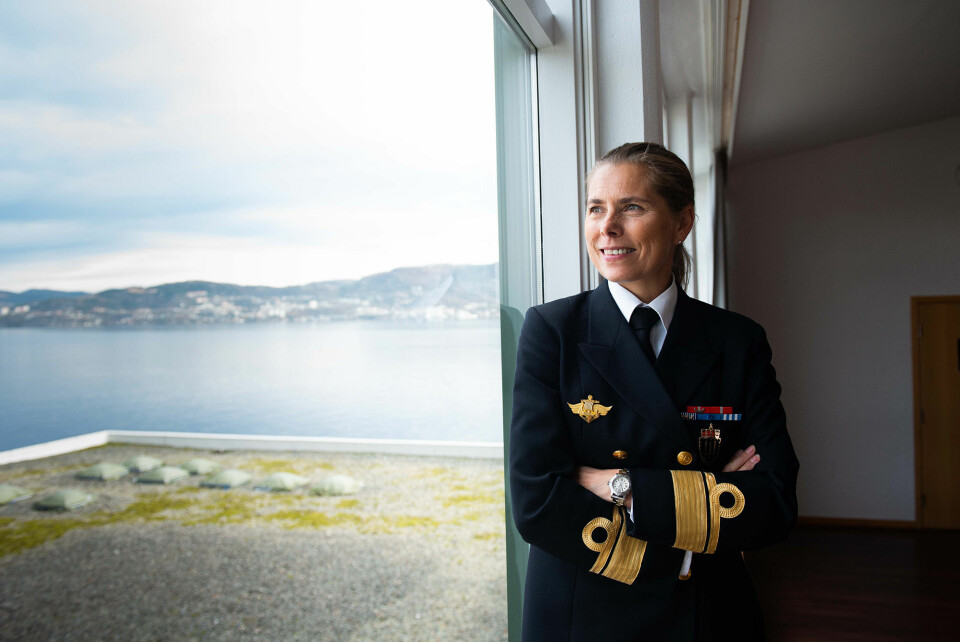Viseadmiral Louise Kathrine Dedichen blir første kvinne i Natos militære råd. Foto: Ylva Seiff Berge.