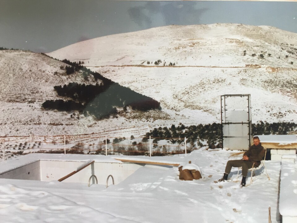 Vinter i Libanon. Eirik var der fra 1991 til 1992. Foto: Privat.