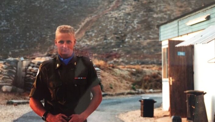 Eirik Kristoffersen i Libanon i 1992 Eirik Kristoffersen i Libanon i 1992