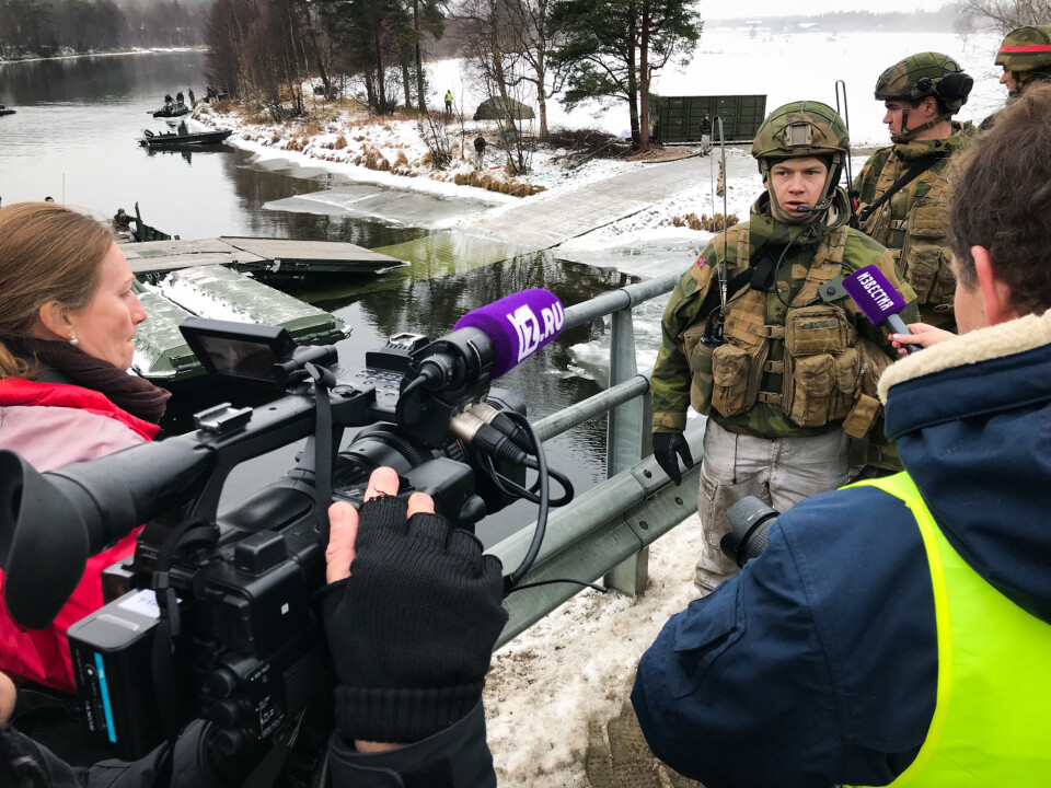 Russisk interesse for norsk elvekryssing