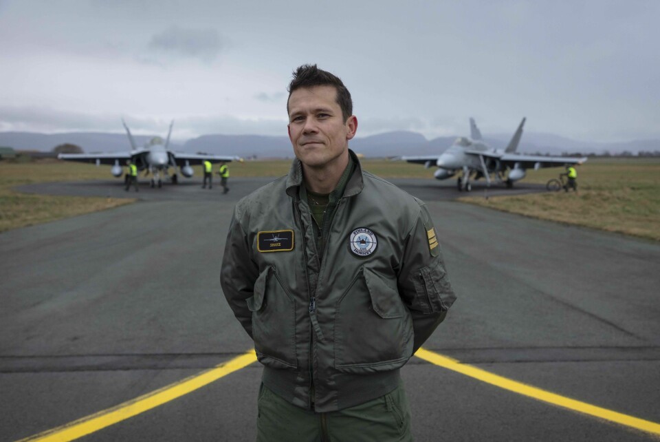 Sjef. Saku «Shake» Joukas er styrkesjef for det finske F-18 bidraget på Ørland under Trident Juncture.