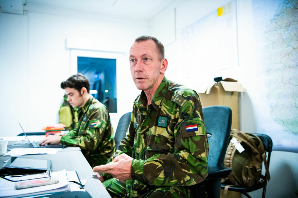 Nederlandske Paul Kloken er presseoffiser i det tysk-nederlandske korpset.