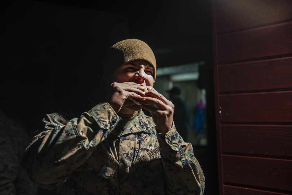 Marineinfanterist Logan Seymore påstår selv han har spist «noen millioner» hamburgere i sitt liv.