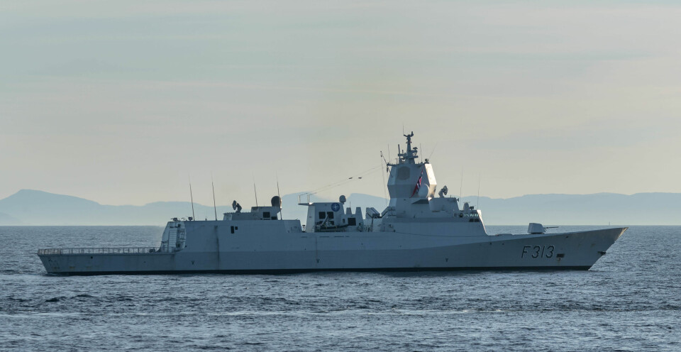 KNM Helge Ingstad var på vei hjem fra øvelse Trident Juncture da fregatten kolliderte. Foto: Werner Juvik.