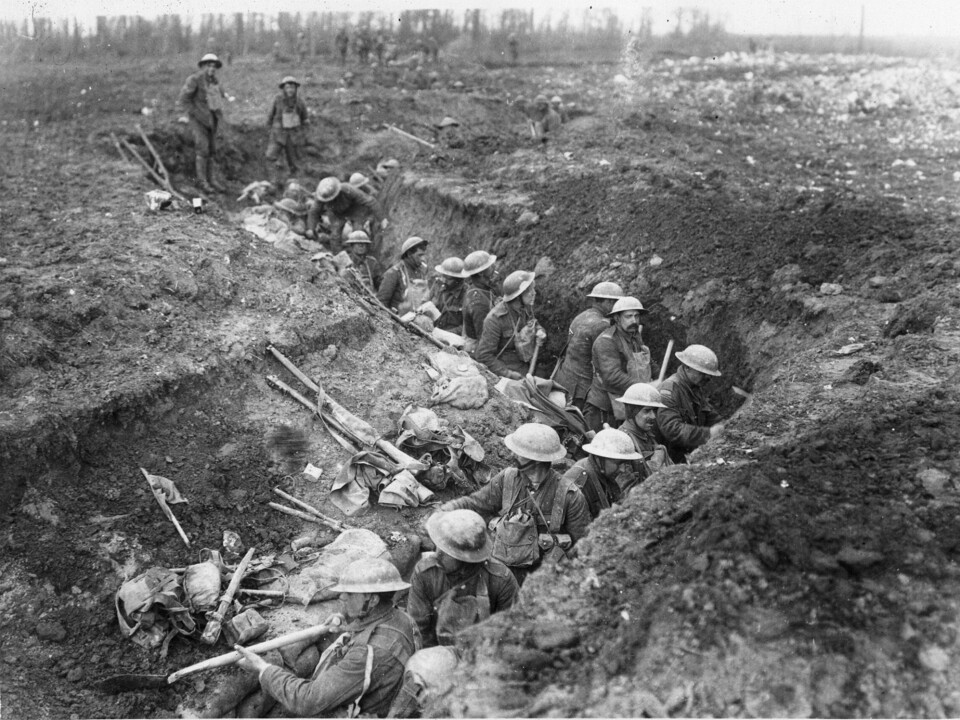 Usikker: Det er 100 år siden 1. verdenskrig tok slutt. Vi kan ikke være trygge på ikke å havne i en ny altomfattende krig, skriver Harald Høiback (Foto: National Library of Scotland)