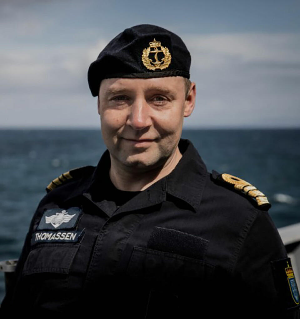 INNLEGGSFORFATTER: Daniel Thomassen er medlem av Militærmisjonen i Brussel. Her avbildet da han var skipssjef på fregatten KNM Thor Heyerdahl.