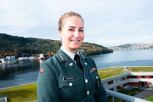 Miriam Weierud, major, nestleder i Militært kvinnelig nettverk Miriam Weierud, major, nestleder i Militært kvinnelig nettverk