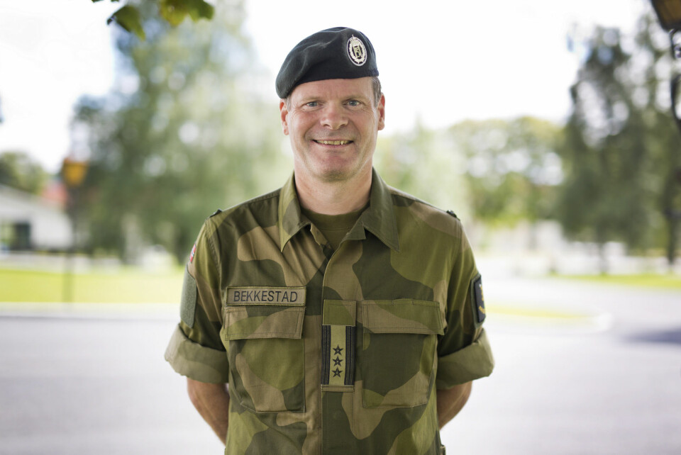 Oberst Erlend Bekkestad representerer største bruker: Krigsskolen.