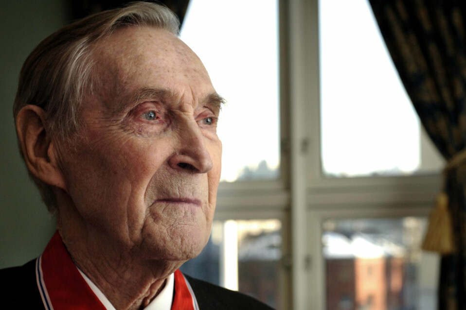 Motstandsmannen Gunnar Sønsteby ble 94 år gammel.