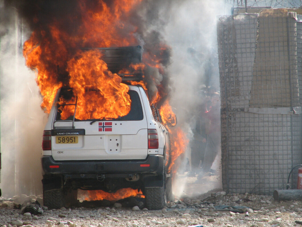 Flere av soldatene som er intervjuet i «Voldsbruk og livsfare» var i Afghanistan under angrepet på leiren i Meymaneh i 2006. Foto: Forsvaret. Flere av soldatene som er intervjuet i «Voldsbruk og livsfare» var i Afghanistan under angrepet på leiren i Meymaneh i 2006. Foto: Forsvaret.