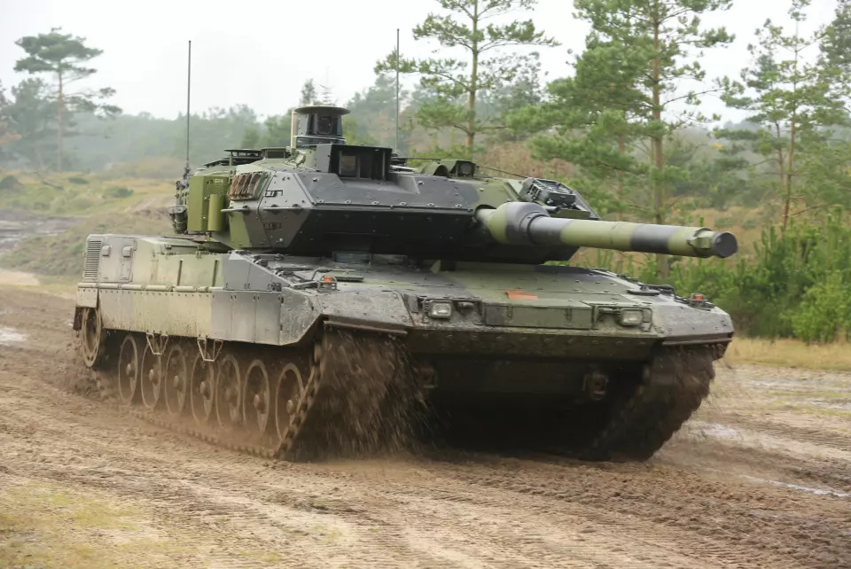 En Leopard 2A7 fra tyske KMW. Foto: KMW