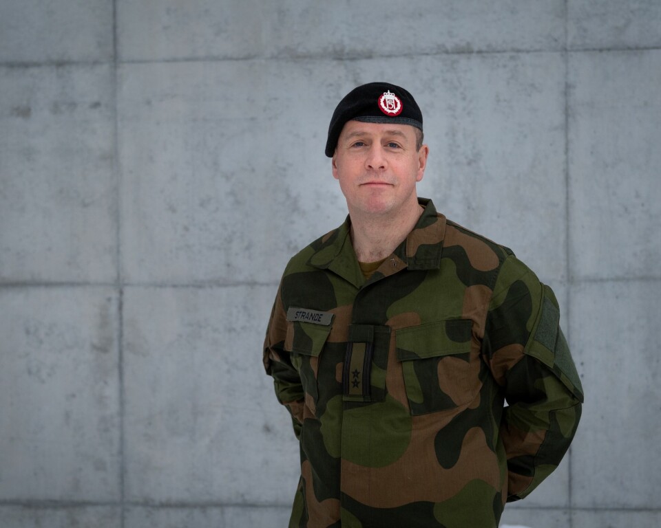 Oberstløytnant Per Espen Strande, kommunikasjonssjef i Hæren. Foto: Ole-Sverre Haugli, Forsvaret