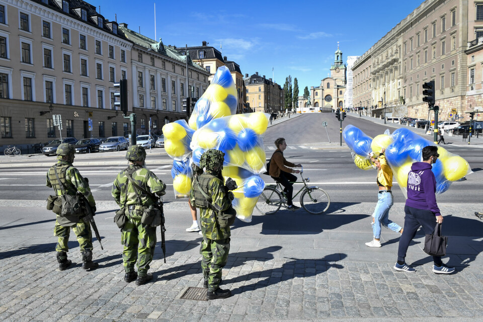 Det er uklart hvor mye penger det svenske forsvaret kan regne med å få de neste årene. Foto: Jonas Ekströmer/TT