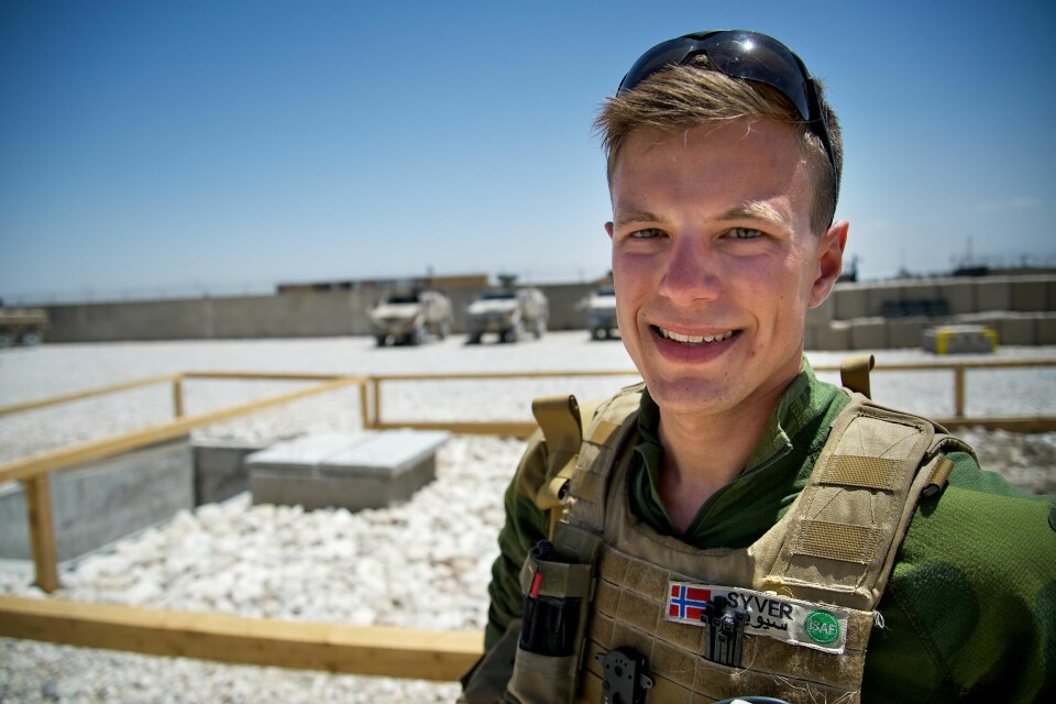 Syver Eskestrand fra tjenesten i Afghanistan. (Foto: Ole Kåre Eide)