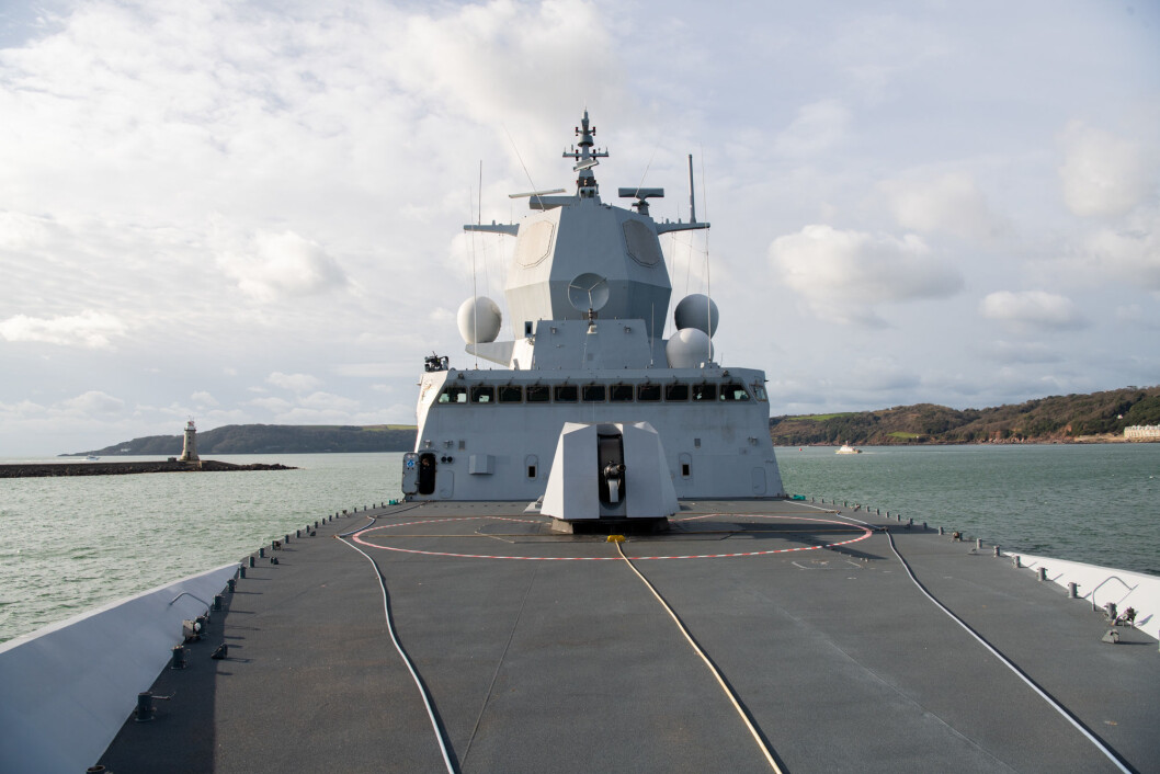 UT PÅ TOKT: KNM Thor Heyerdahl setter i ettermiddag kurs for Nato-oppdrag i Nord-Atlanteren. FOTO: YLVA SEIFF BERGE UT PÅ TOKT: KNM Thor Heyerdahl setter i ettermiddag kurs for Nato-oppdrag i Nord-Atlanteren. FOTO: YLVA SEIFF BERGE