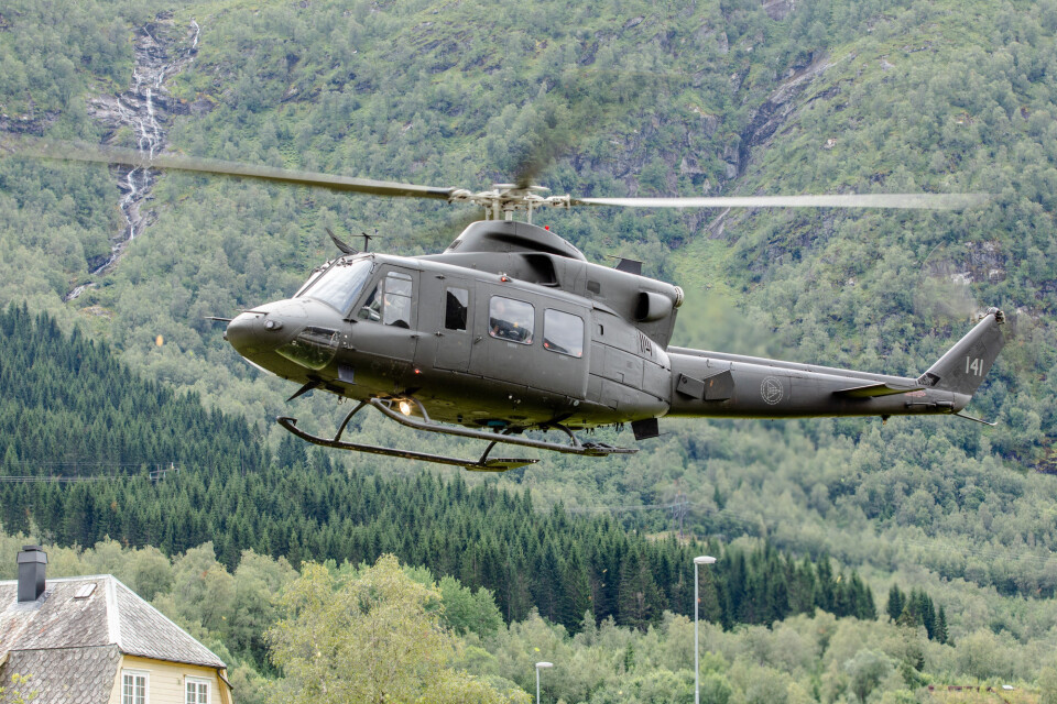 Forsvaret bidrar med helikopter etter rasene i Sogn og Fjordane