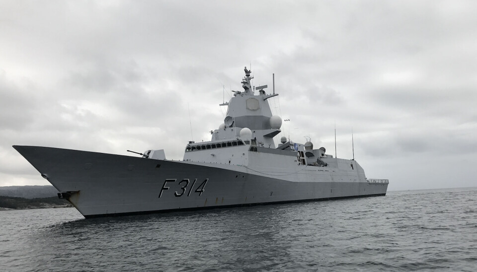 FRIDTJOF NANSEN-KLASSEN: KNM Thor Heyerdahl ved en annen anledning. Illustrasjonsfoto.